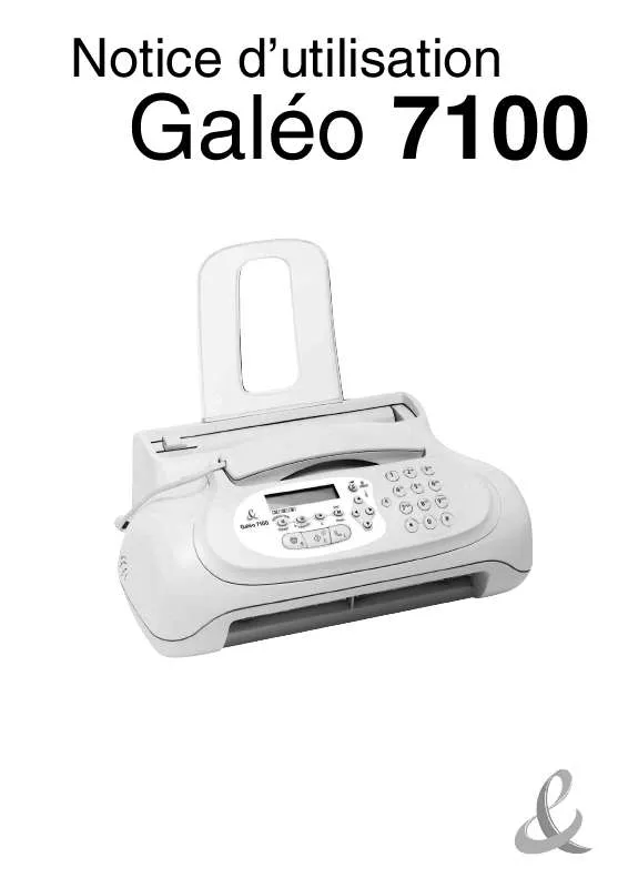 Mode d'emploi FRANCE TELECOM GALEO 7100