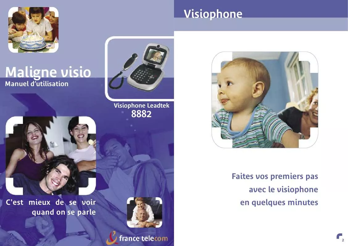 Mode d'emploi FRANCE TELECOM VISIOPHONE LEADTEK 8882