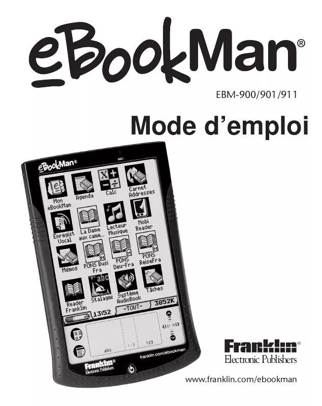 Mode d'emploi FRANKLIN EBM-901