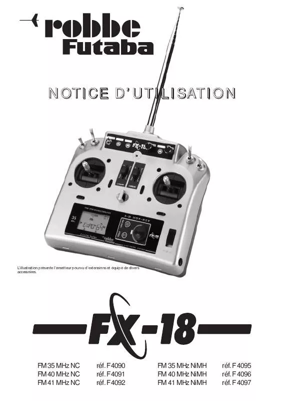 Mode d'emploi FUTABA FX-18