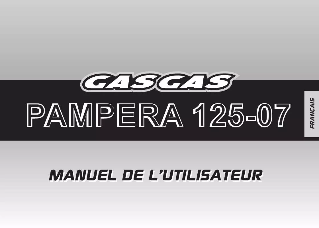 Mode d'emploi GAS GAS PAMPERA 125