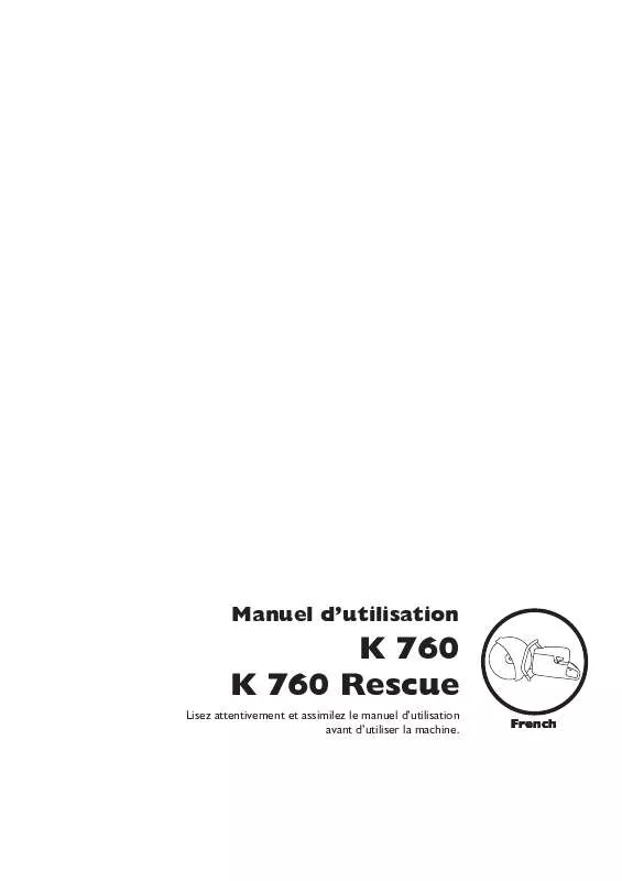 Mode d'emploi HUSQVARNA K 760 RESCUE