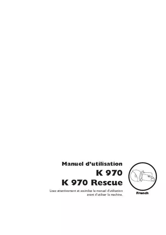 Mode d'emploi HUSQVARNA K 970 RESCUE
