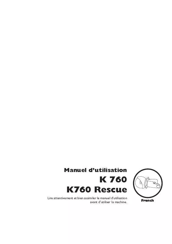 Mode d'emploi HUSQVARNA K760 RESCUE