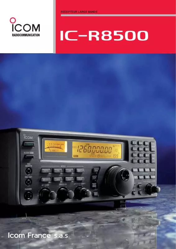 Mode d'emploi ICOM IC-R8500