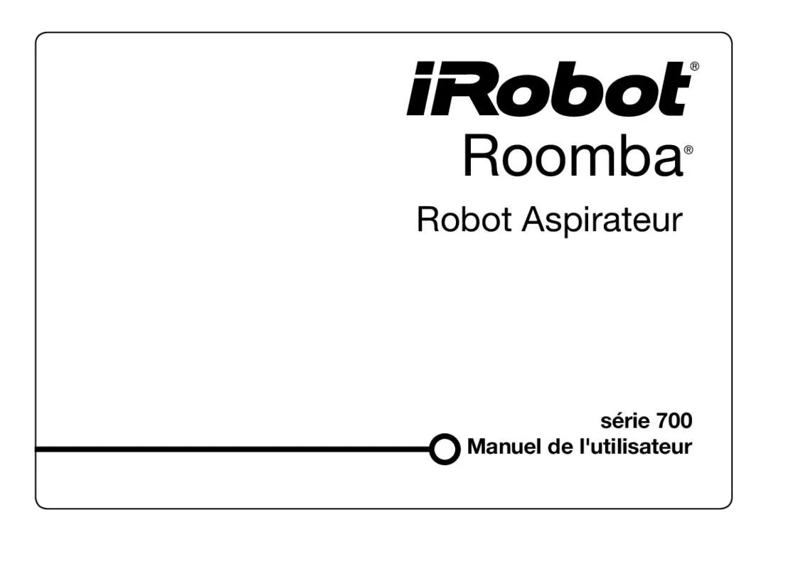 Mode d'emploi IROBOT ROOMBA 631