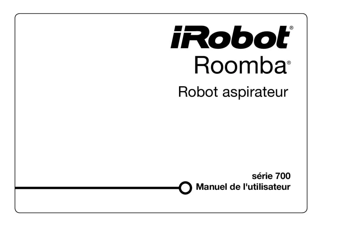 Mode d'emploi IROBOT ROOMBA 772