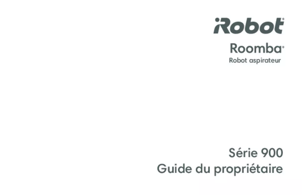 Mode d'emploi IROBOT ROOMBA 965