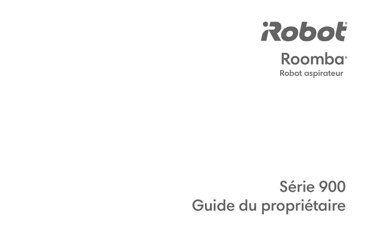 Mode d'emploi IROBOT ROOMBA 971