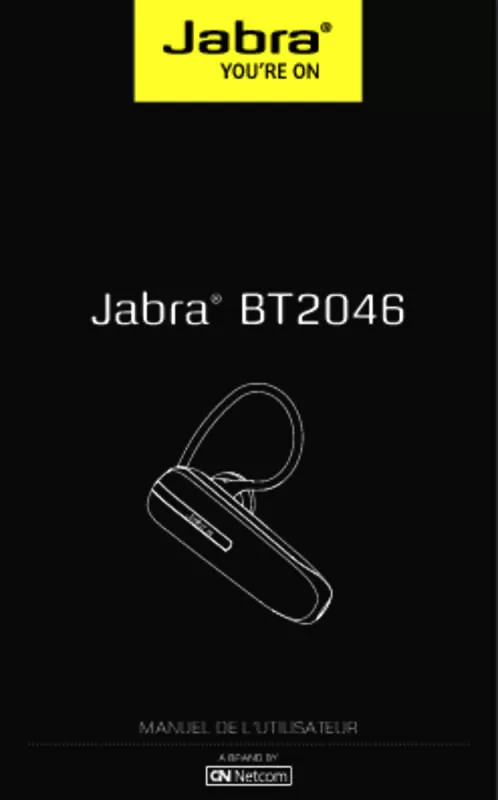 Mode d'emploi JABRA BT2046