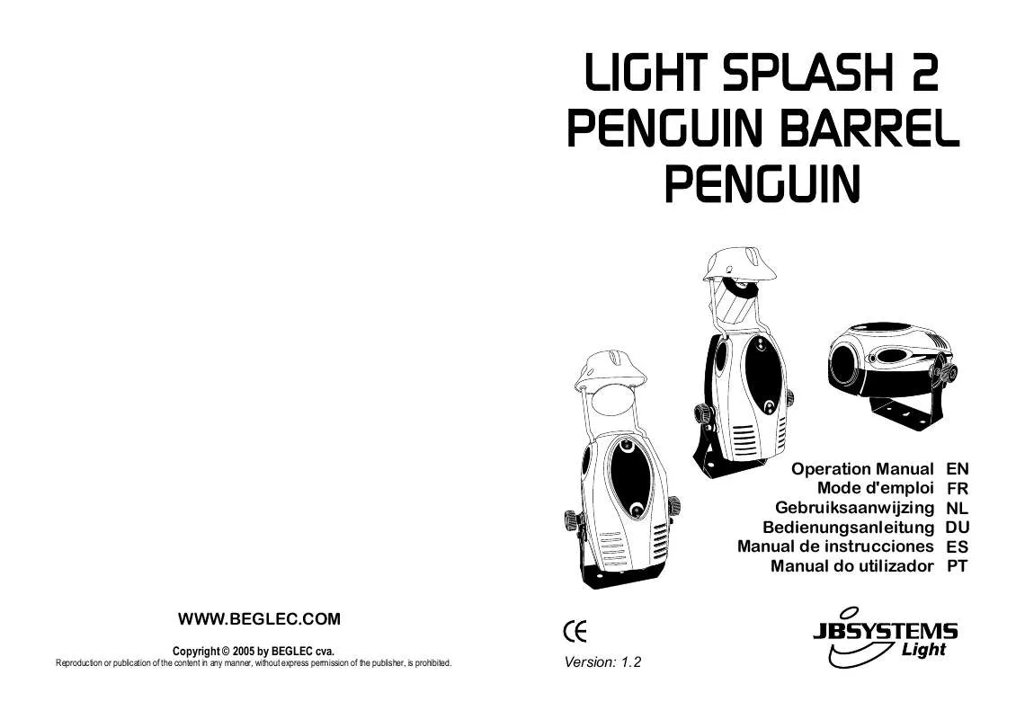 Mode d'emploi JBSYSTEMS LIGHT LIGHT SPLASH 2