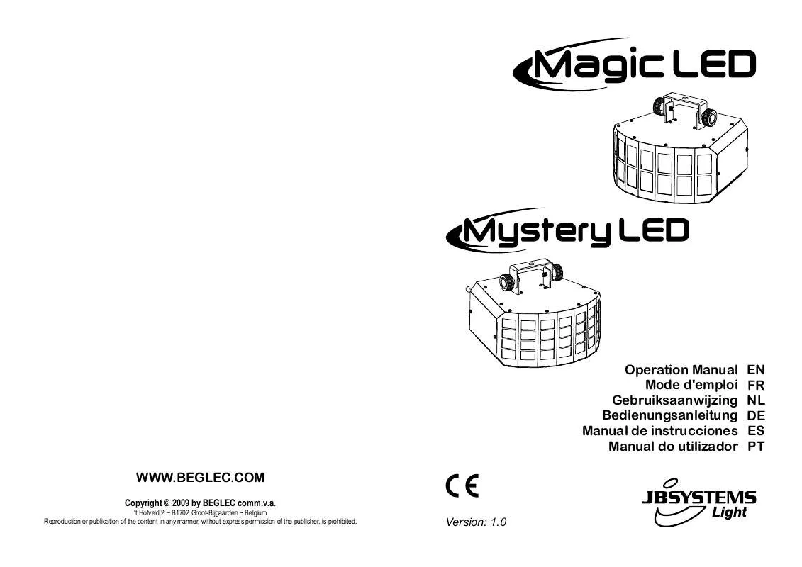 Mode d'emploi JBSYSTEMS LIGHT MAGIC LED