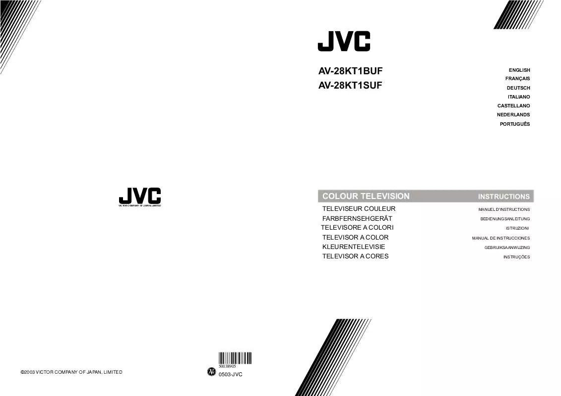 Mode d'emploi JVC AV-28KT1BUF