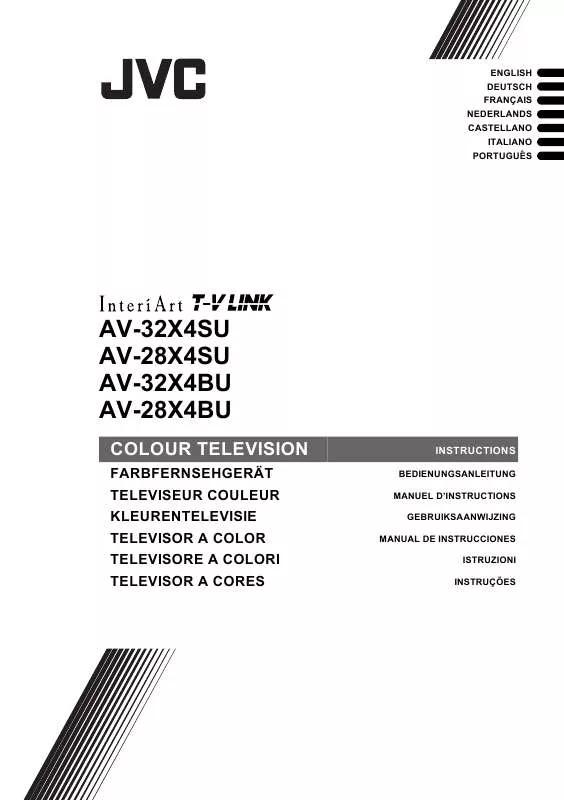Mode d'emploi JVC AV-32X4BU/SU