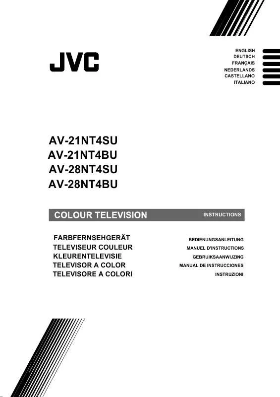 Mode d'emploi JVC AV21-NT4BU