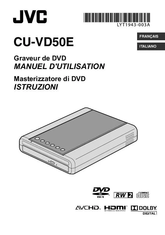 Mode d'emploi JVC CU-VD50EX
