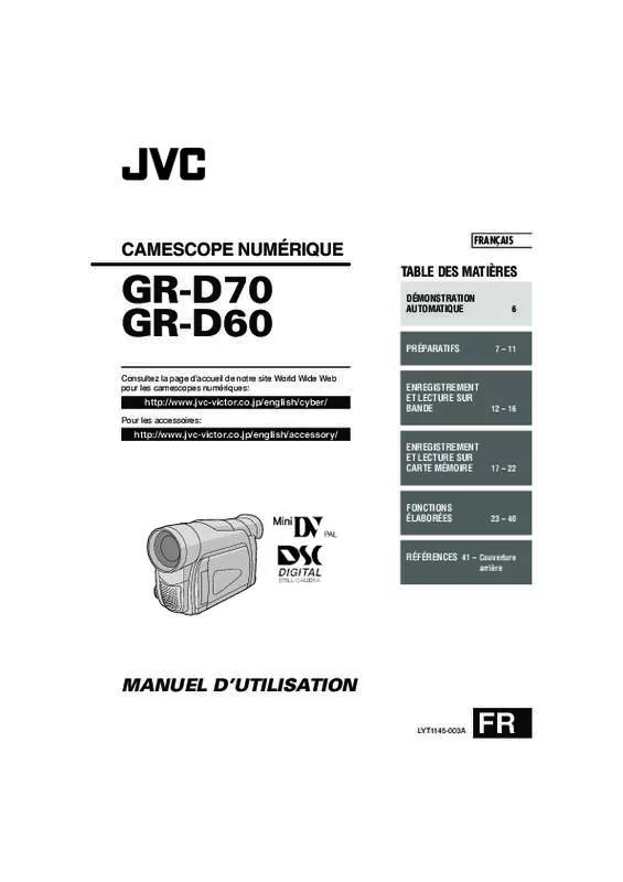Mode d'emploi JVC GR 66