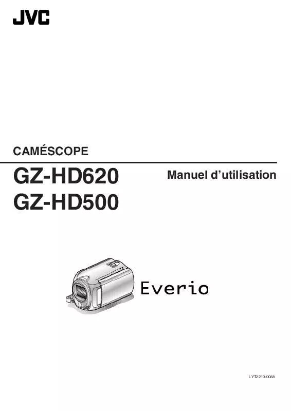 Mode d'emploi JVC GZ-HD500