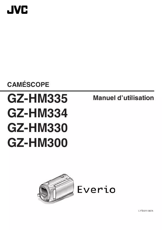 Mode d'emploi JVC GZ-HM330
