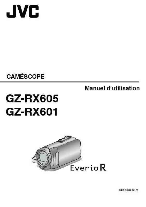 Mode d'emploi JVC GZ-RX605