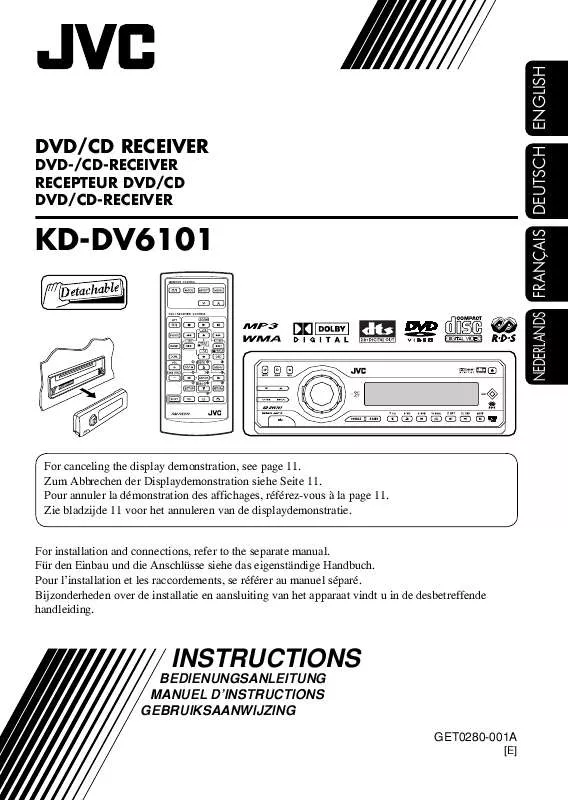 Mode d'emploi JVC KD-DV6101