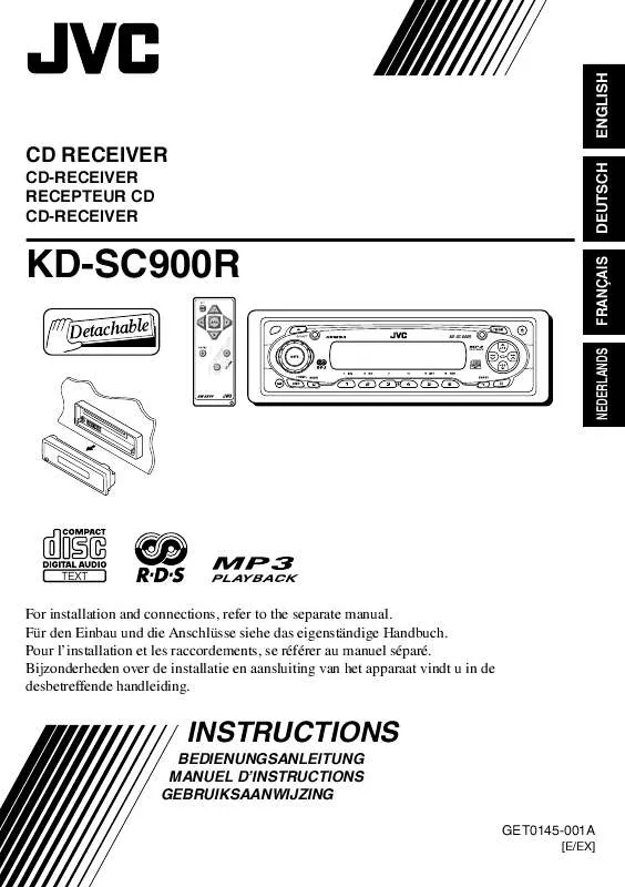Mode d'emploi JVC KD-SC900R