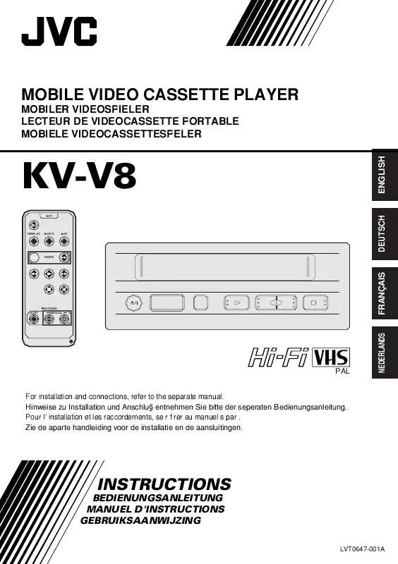 Mode d'emploi JVC KV-V8