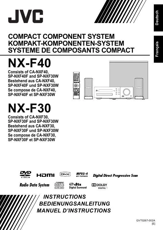 Mode d'emploi JVC NX-F30
