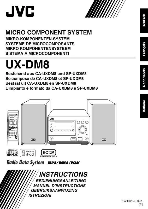 Mode d'emploi JVC UX-DM8