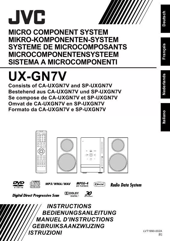 Mode d'emploi JVC UX-GN7V