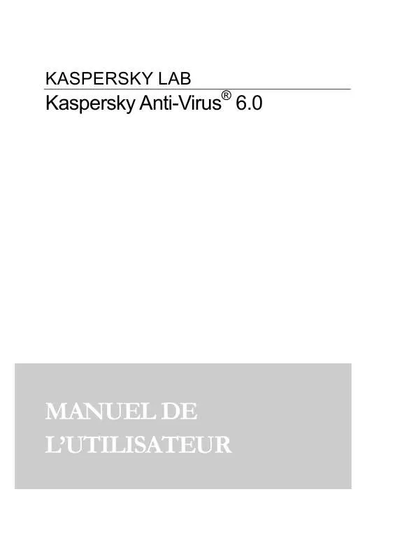 Mode d'emploi KAPERSKY ANTI-VIRUS 6.0
