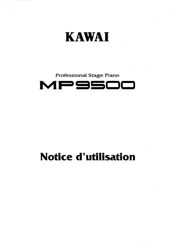 Mode d'emploi KAWAI MP9500