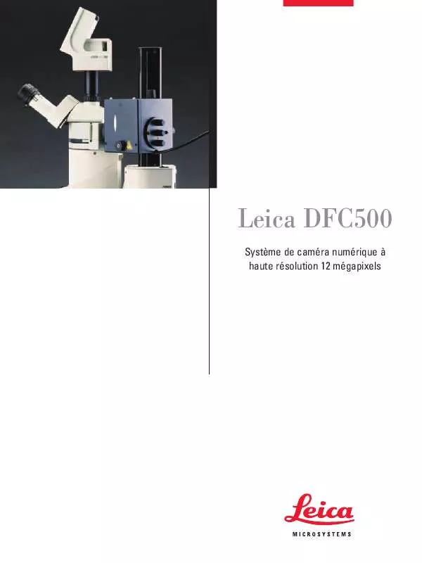 Mode d'emploi LEICA DFC500