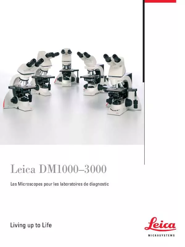 Mode d'emploi LEICA DM1000 LED