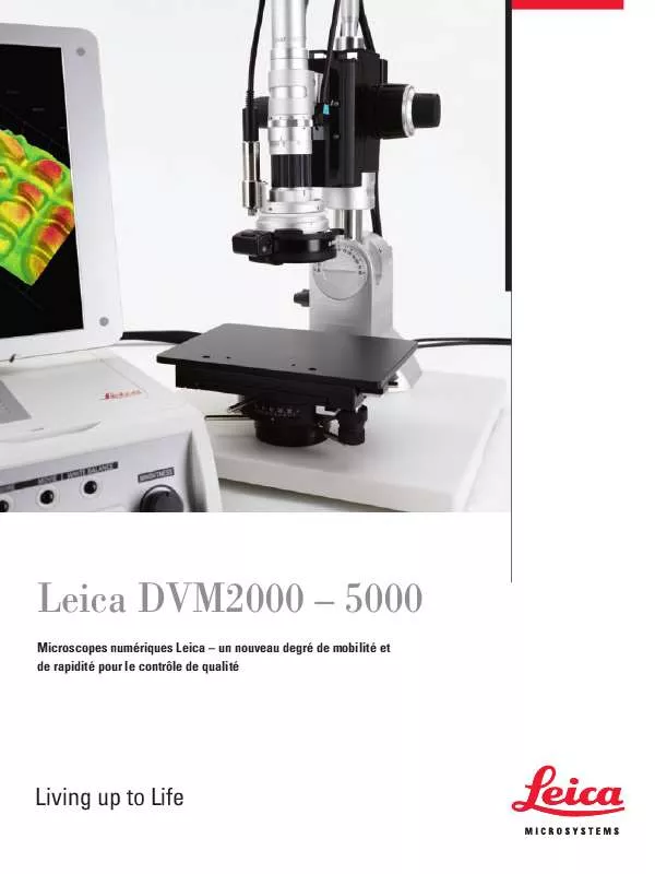 Mode d'emploi LEICA DVM2000