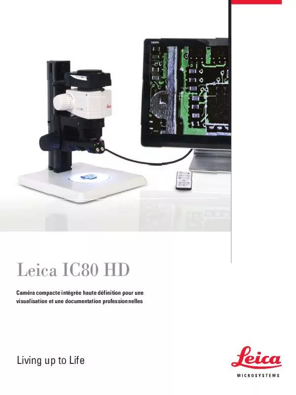 Mode d'emploi LEICA IC 80 HD