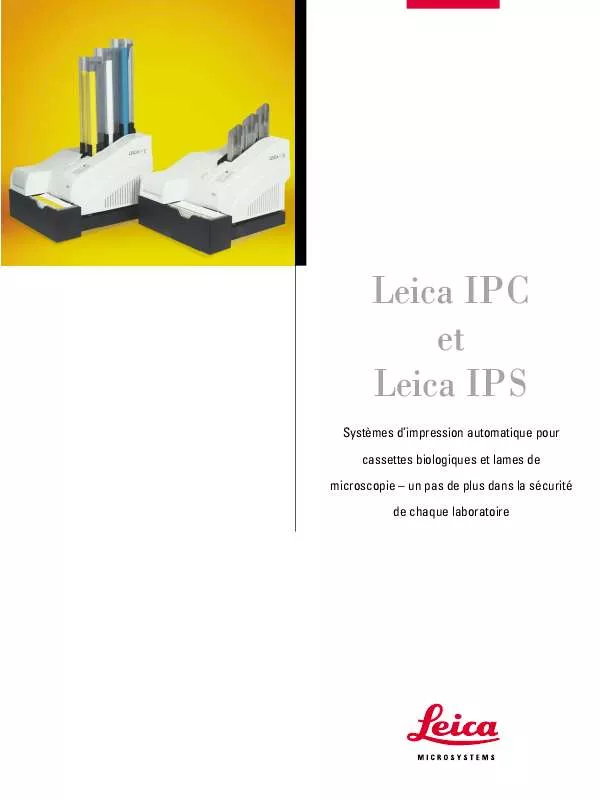 Mode d'emploi LEICA IPC