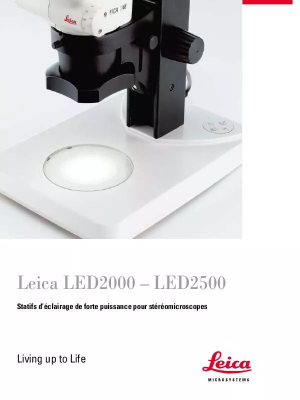 Mode d'emploi LEICA LED2500