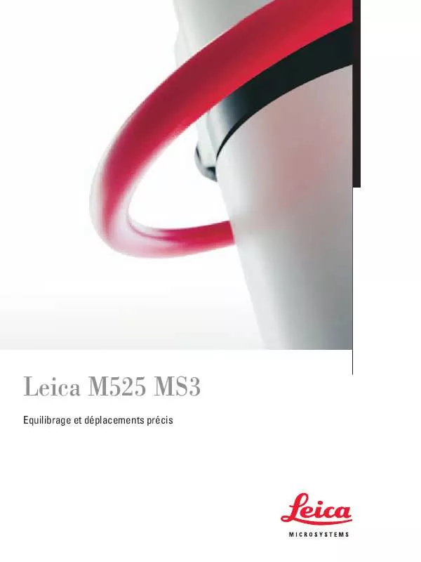 Mode d'emploi LEICA M525 MS3
