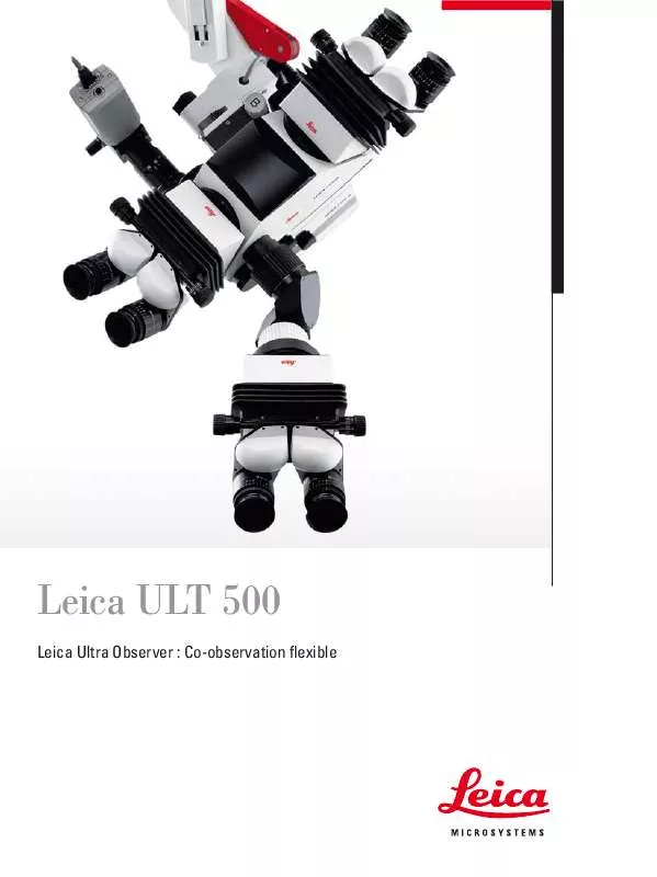 Mode d'emploi LEICA ULT 500