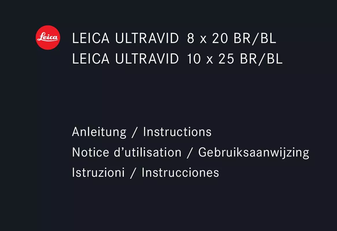 Mode d'emploi LEICA ULTRAVID 10X25 BR