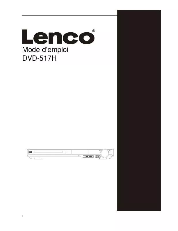 Mode d'emploi LENCO DVD-517H
