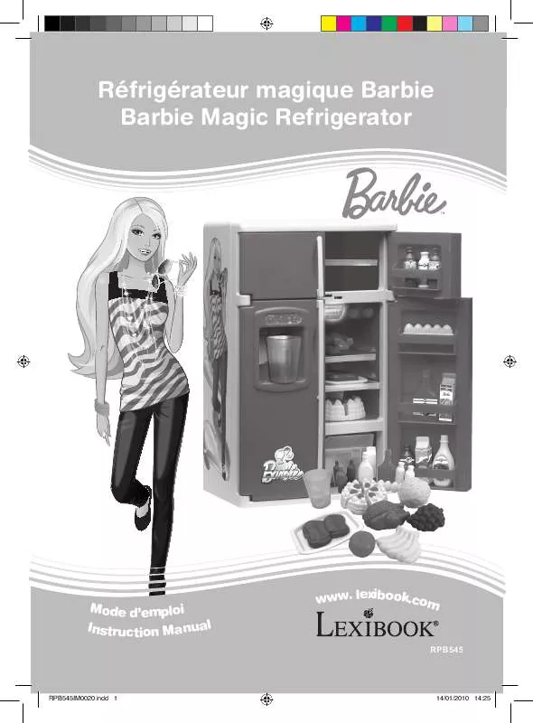Mode d'emploi LEXIBOOK BARBIE MAGIC REFRIGERATOR
