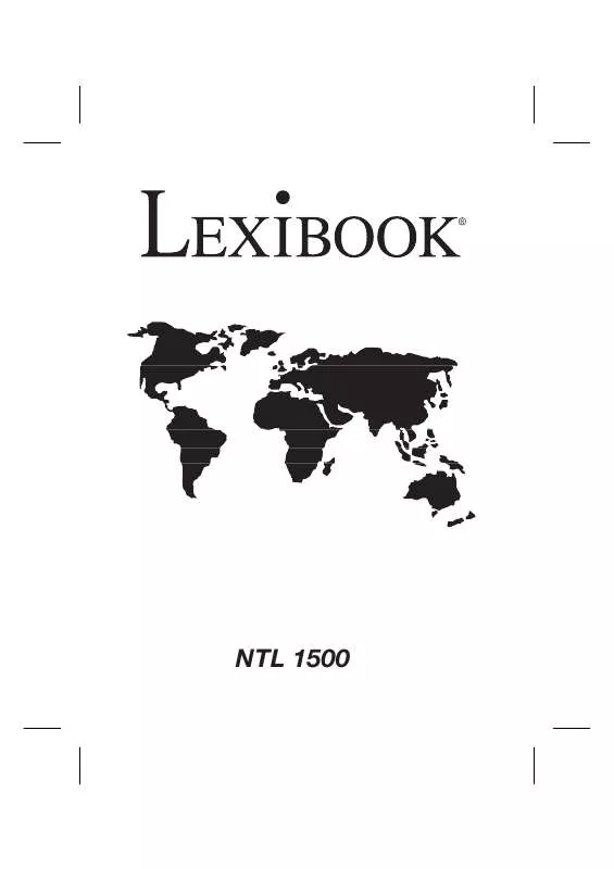 Mode d'emploi LEXIBOOK NTL1500