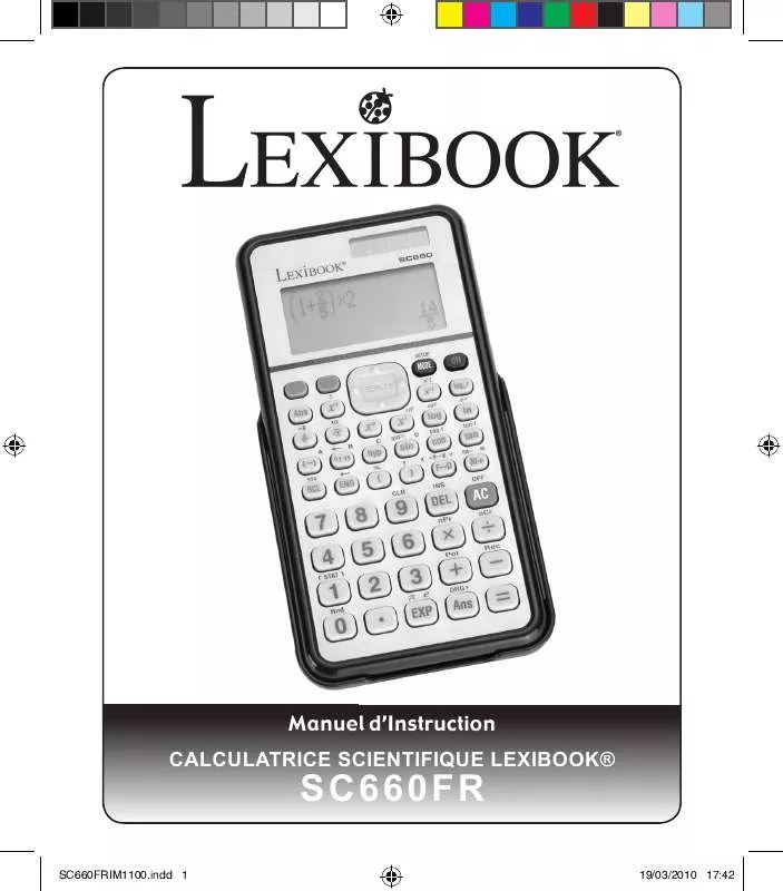 Mode d'emploi LEXIBOOK SC660FR