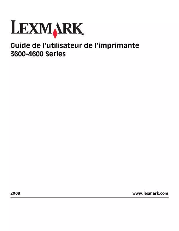 Mode d'emploi LEXMARK X3650