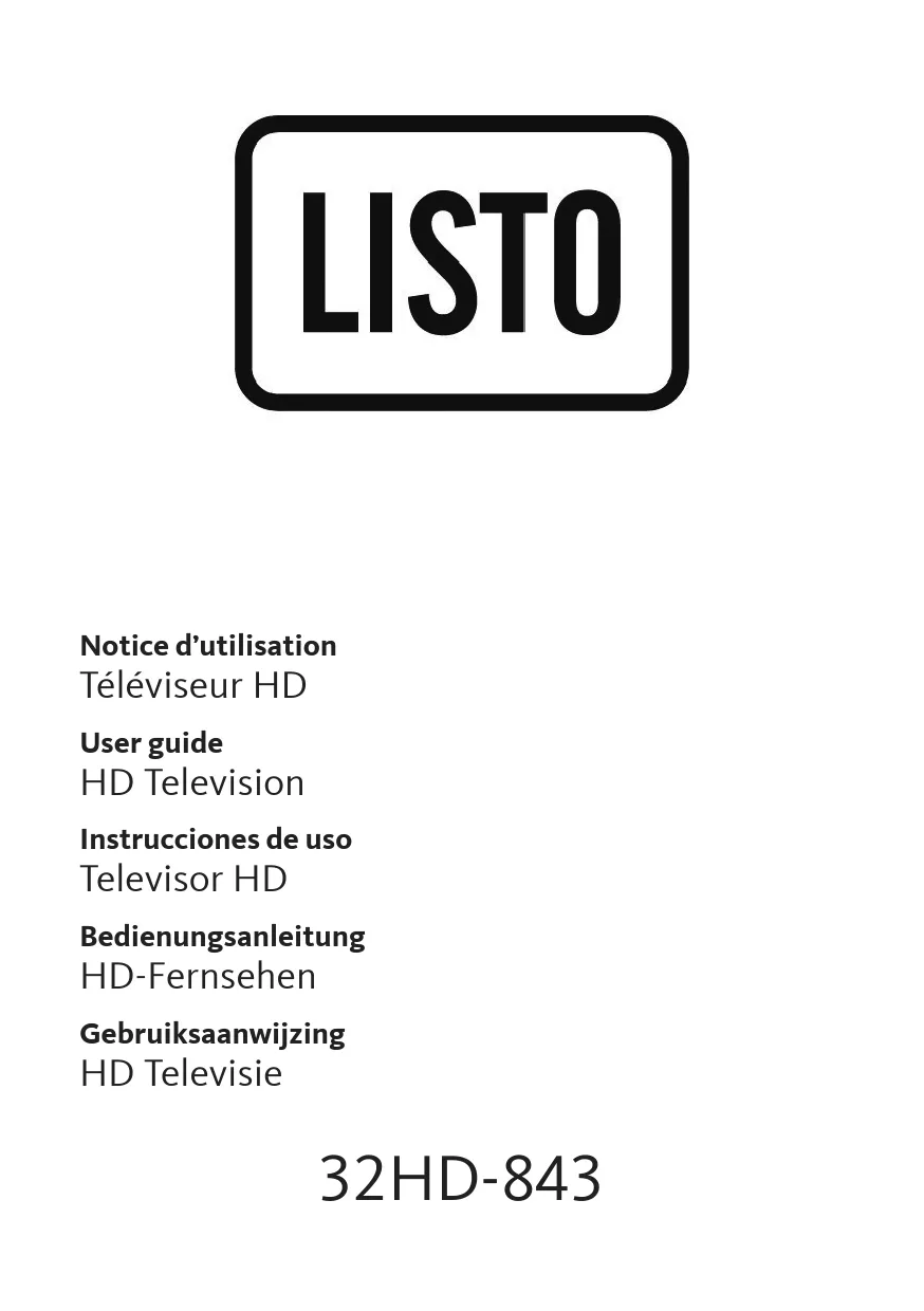 Mode d'emploi LISTO 32HD843