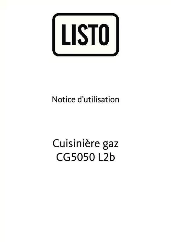 Mode d'emploi LISTO CG5050 L2B