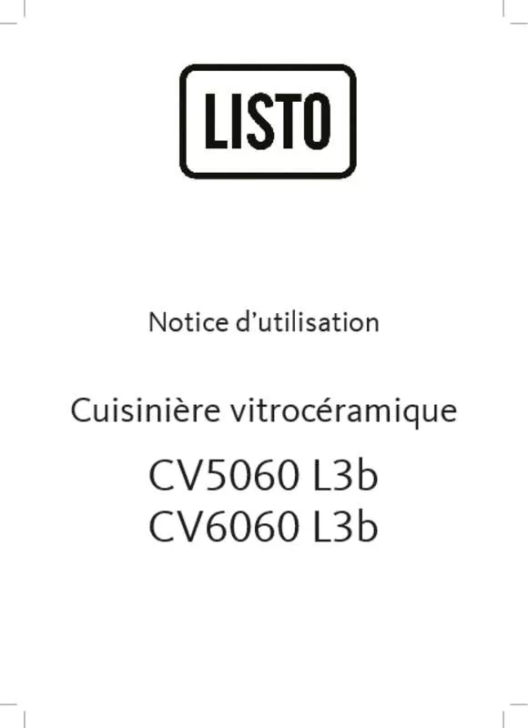 Mode d'emploi LISTO CM6060L3B