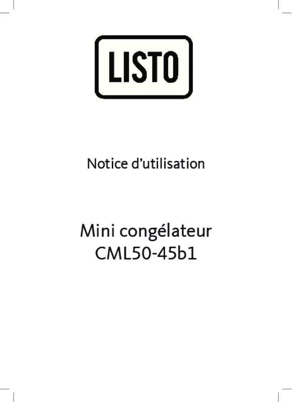 Mode d'emploi LISTO CML50-45B1